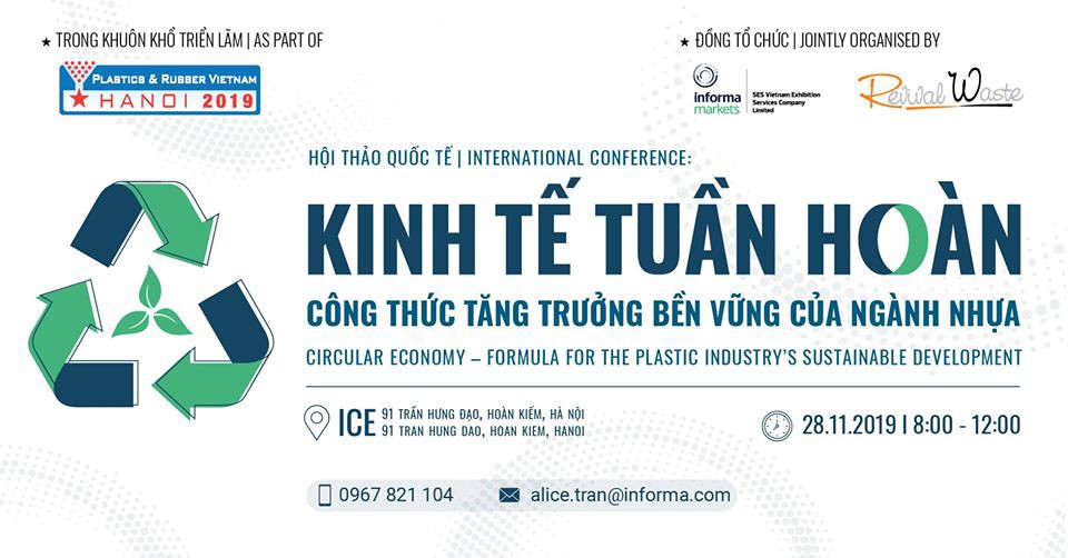 Hội thảo quốc tế chủ đề: Kinh tế tuần hoàn - Công Thức Tăng Trưởng Bền Vững Của Ngành Nhựa