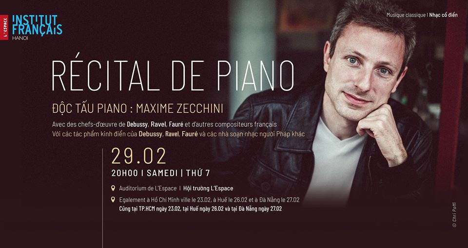 Chương trình Độc tấu piano: Maxime Zecchini