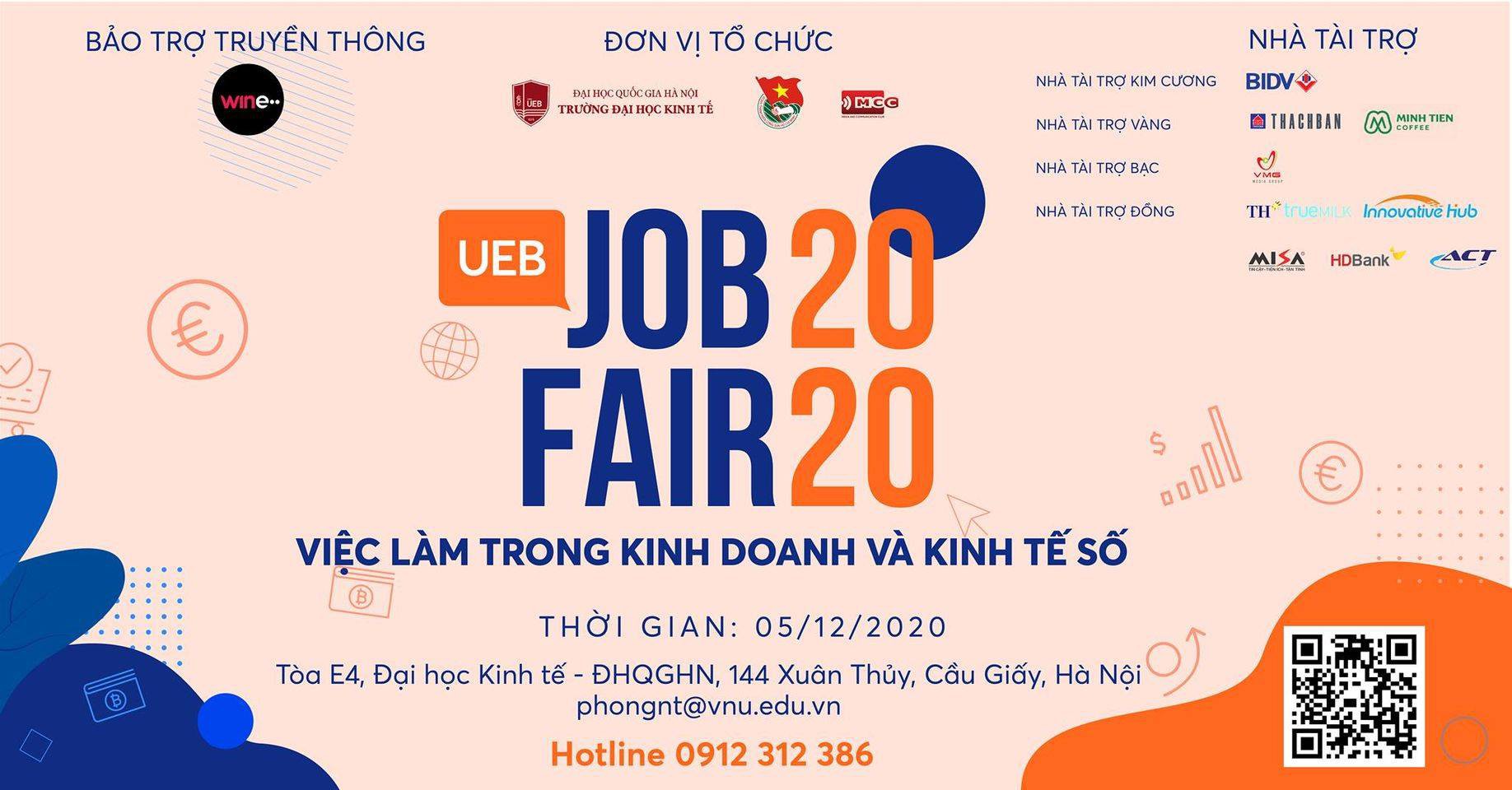 Ngày hội việc làm: UEB JOB FAIR 2020