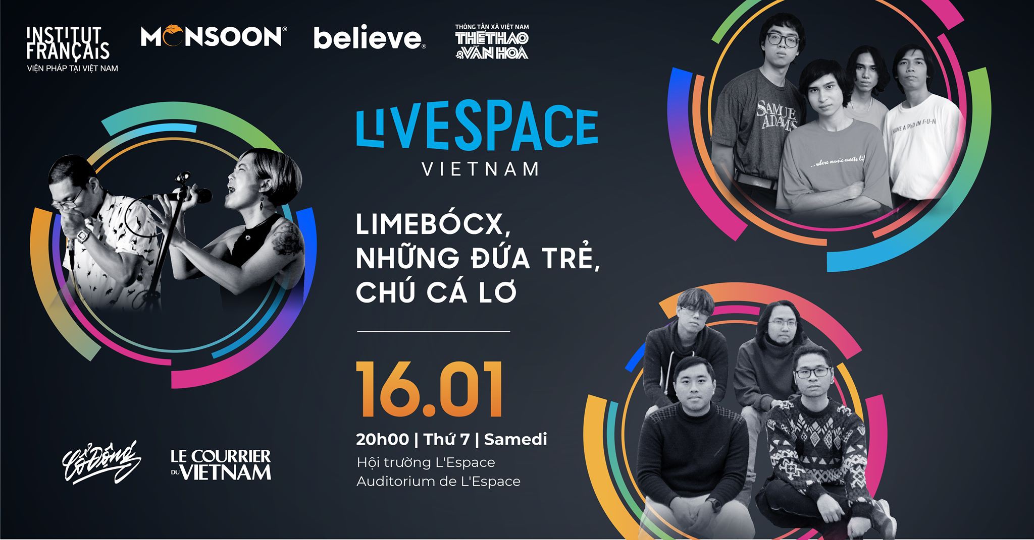LiveSpace Vietnam 1st Concert - Limebócx, Những Đứa Trẻ, Chú Cá Lơ