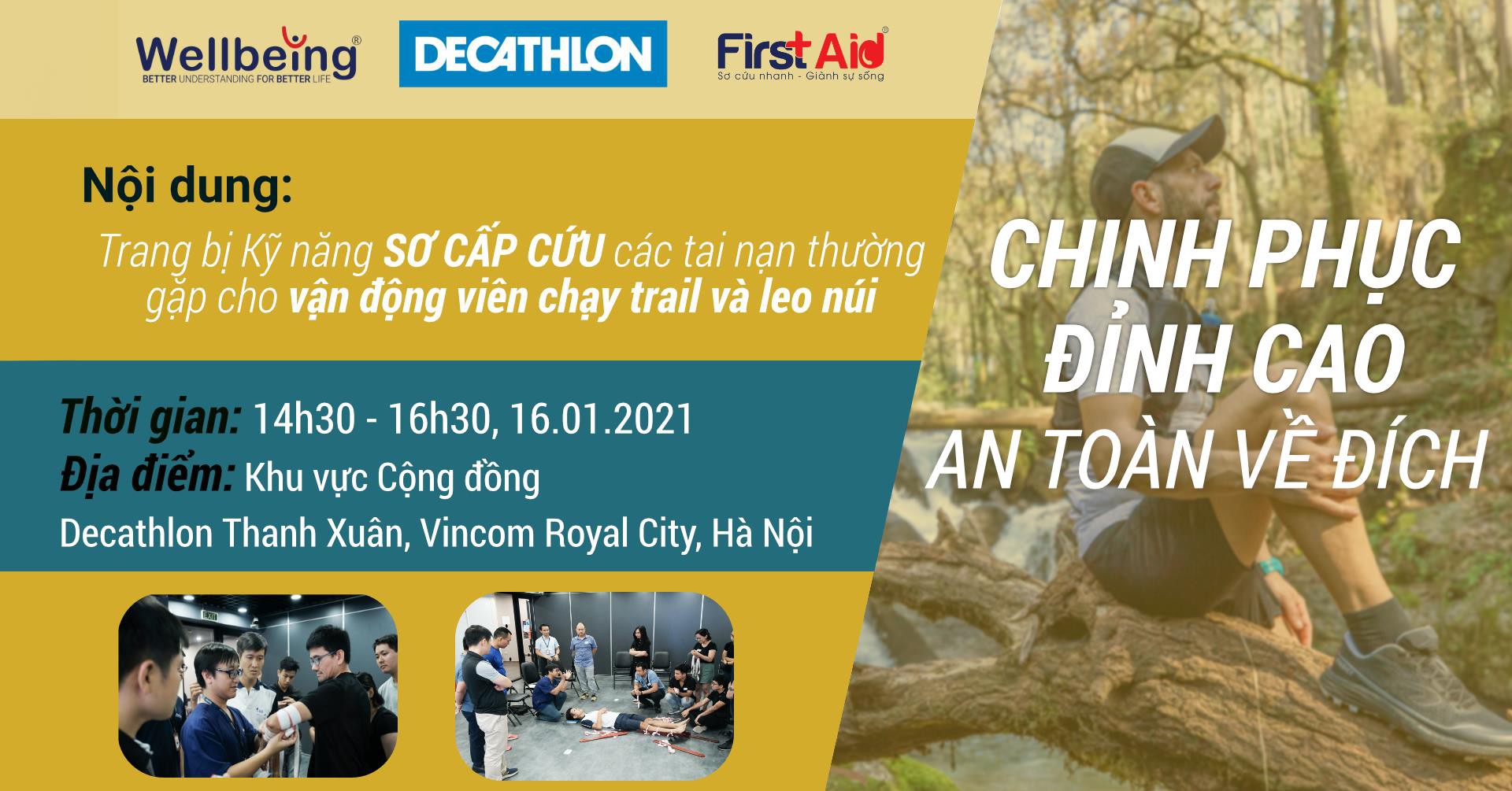 Decathlon x Wellbeing CHINH PHỤC ĐỈNH CAO - AN TOÀN VỀ ĐÍCH