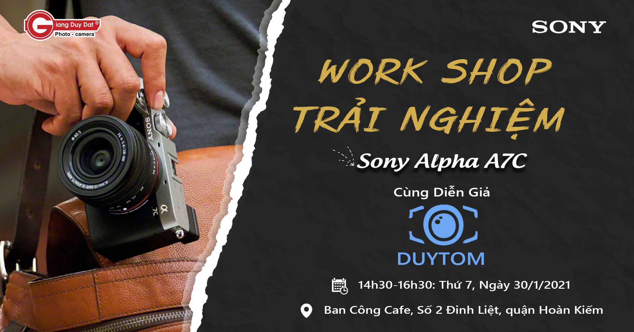 Workshop trải nghiệm - Sony Alpha A7C