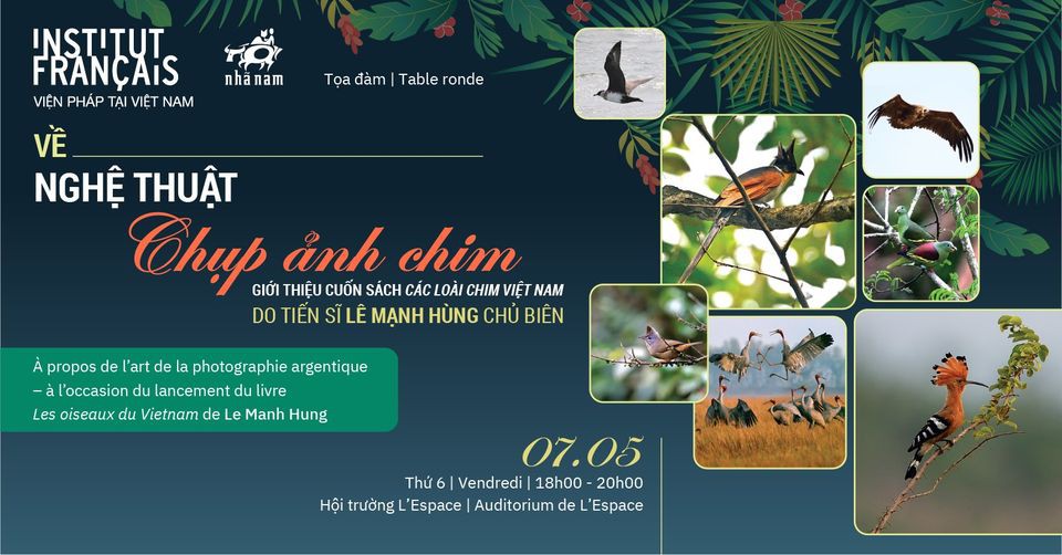 Tọa đàm về nghệ thuật chụp ảnh chim - giới thiệu cuốn sách Các loài chim Việt Nam
