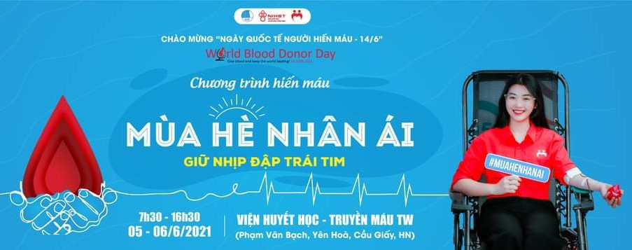 Chương trình hiến máu - Mùa Hè Nhân Ái 2021 - Giữ nhịp đập trái tim