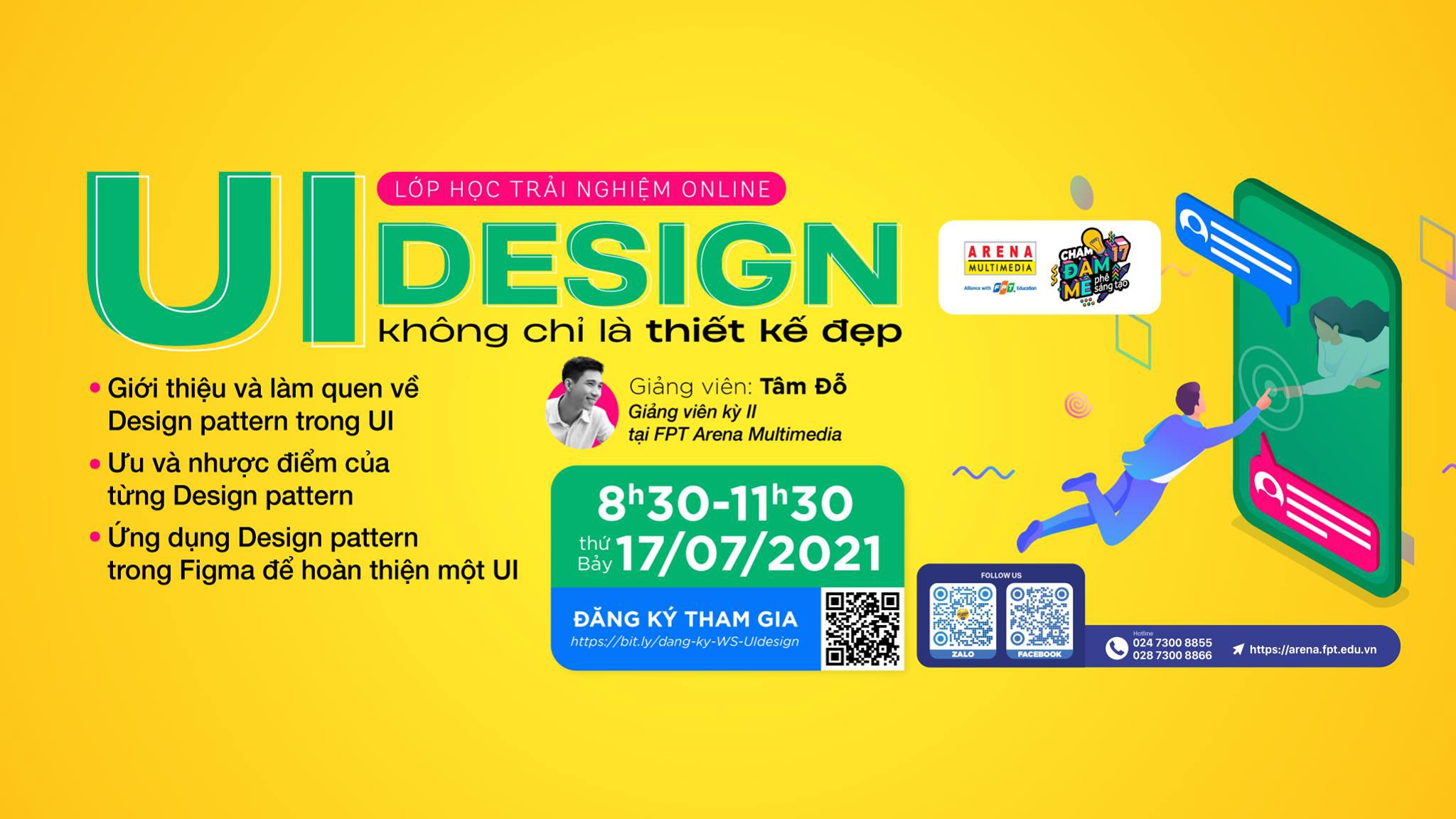 Lớp học trải nghiệm Online - UI Design - không chỉ là thiết kế đẹp