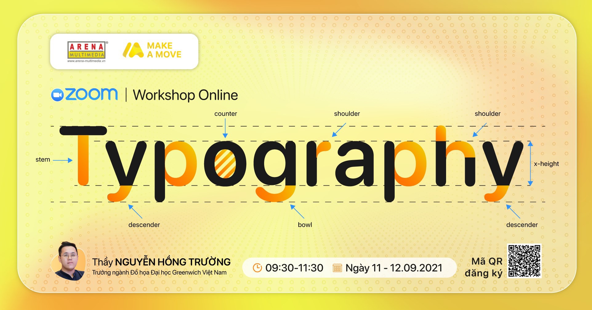 Workshop trực tuyến tháng 9 - câu chuyện về Typography