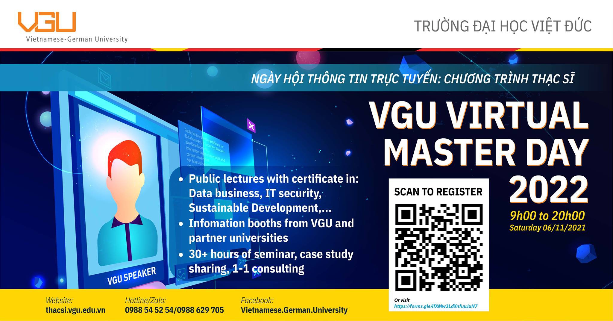 VGU Virtual Master Day 2022 - Ngày hội thông tin trực tuyến chương trình thạc sĩ