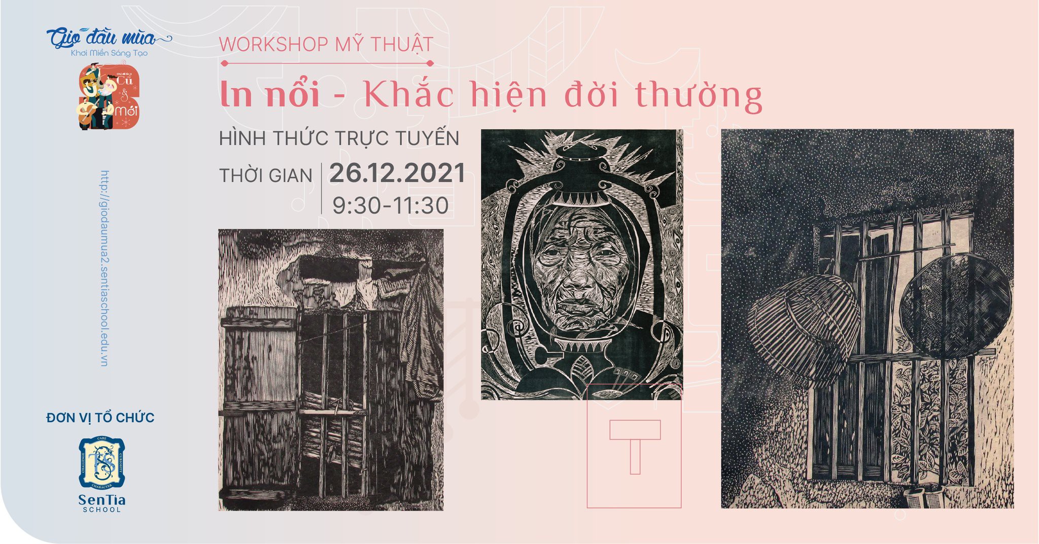 Workshop Mỹ Thuật - In nổi - Khắc họa đời thường