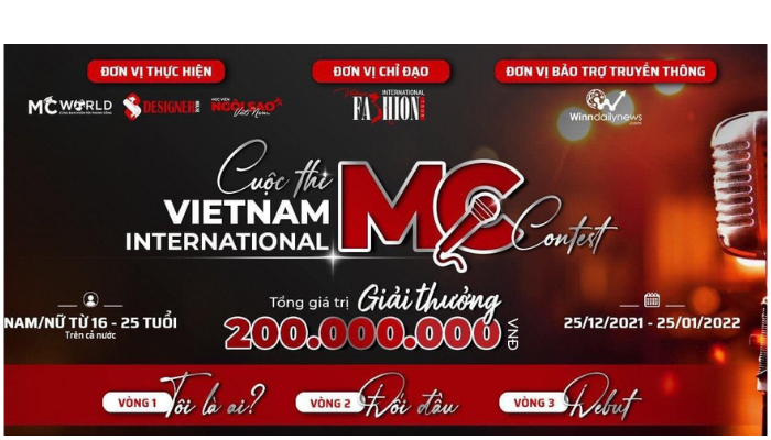 Cuộc thi Vietnam International MC Contest 2022 - Tổng giá trị giải thưởng lên tới 200 triệu đồng