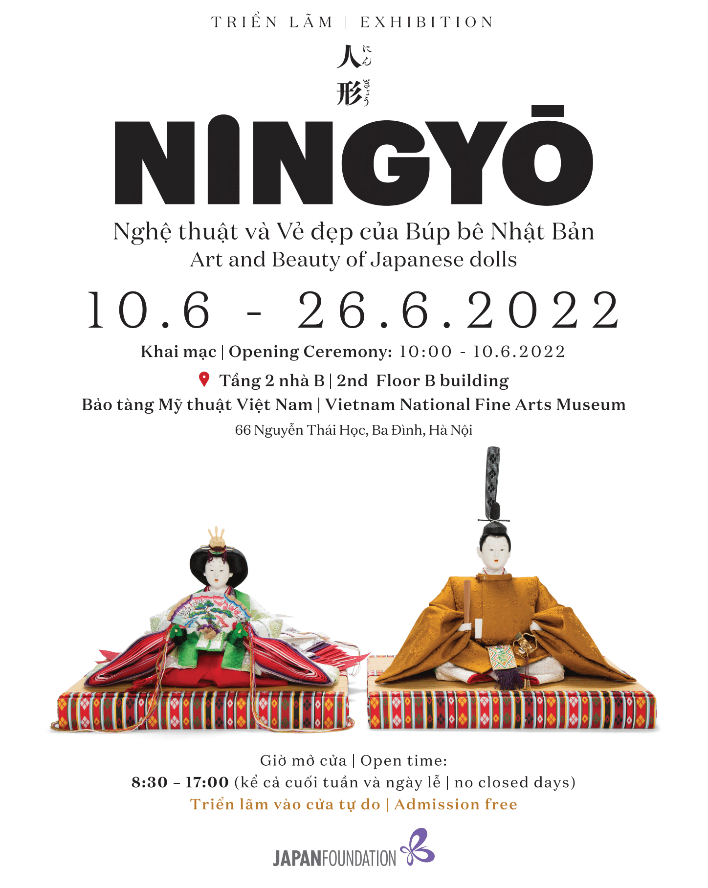 Triển lãm tại Hà Nội - NINGYŌ - Nghệ thuật và vẻ đẹp của BÚP BÊ NHẬT BẢN