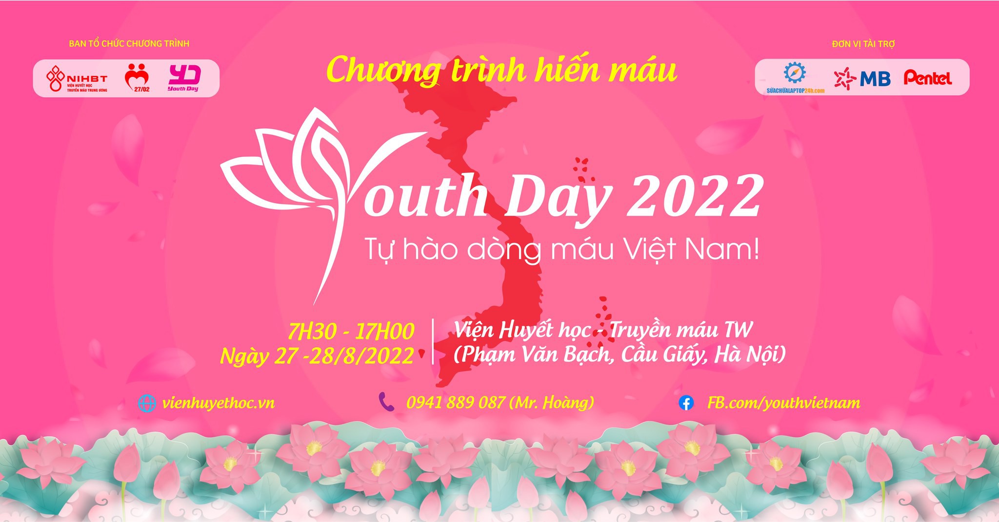 Ngày hội hiến máu Youth Day 2022 - Tự hào dòng máu Việt Nam 