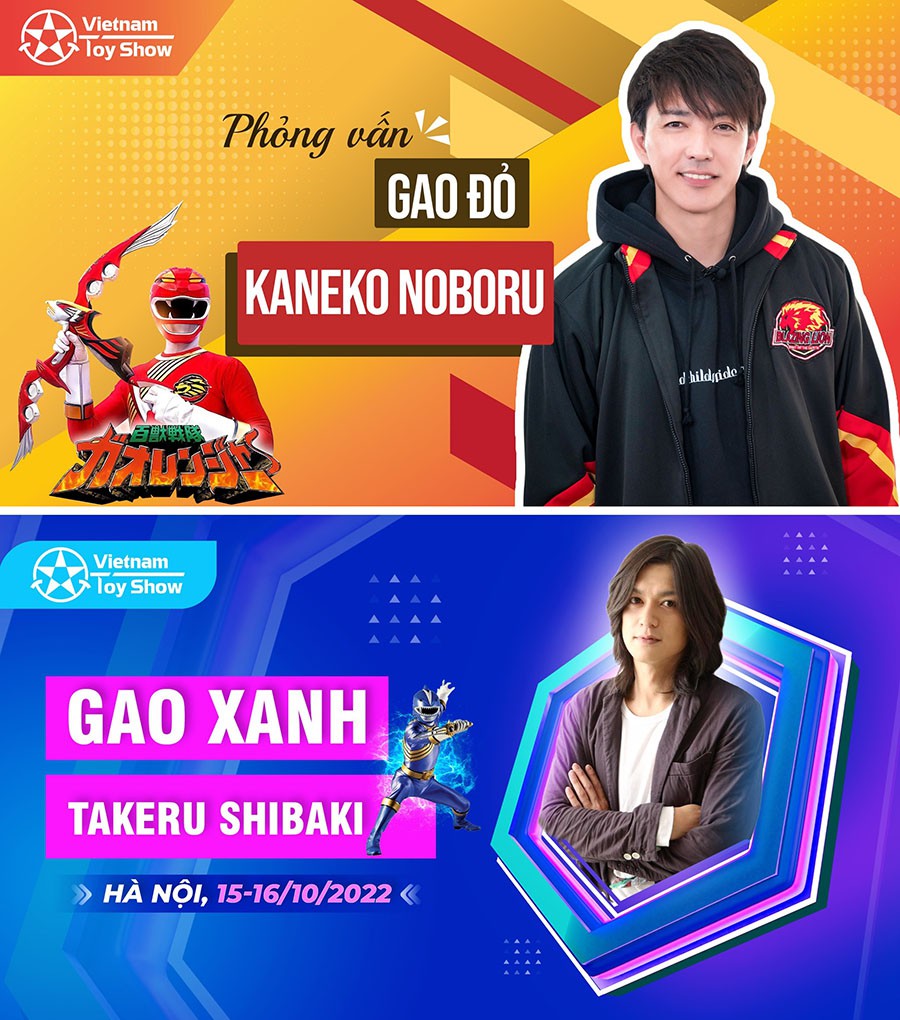 Fan Việt rần rần vì sự kiện gặp gỡ và giao lưu với Gao Đỏ và Gao Xanh của series phim Siêu Nhân Gao tại Vietnam Toy Show