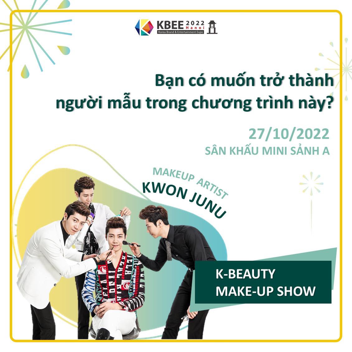 Đăng ký tham gia K-BEAUTY Makeup Show để được 