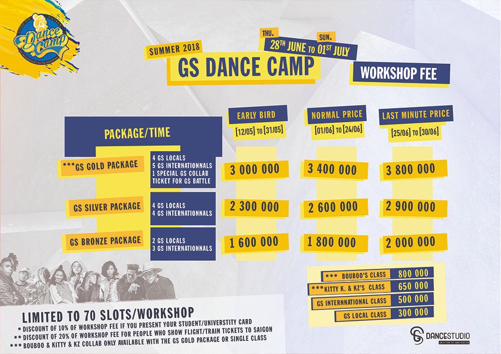 GS SUMMER DANCE CAMP 2018 - 1ST EDITION