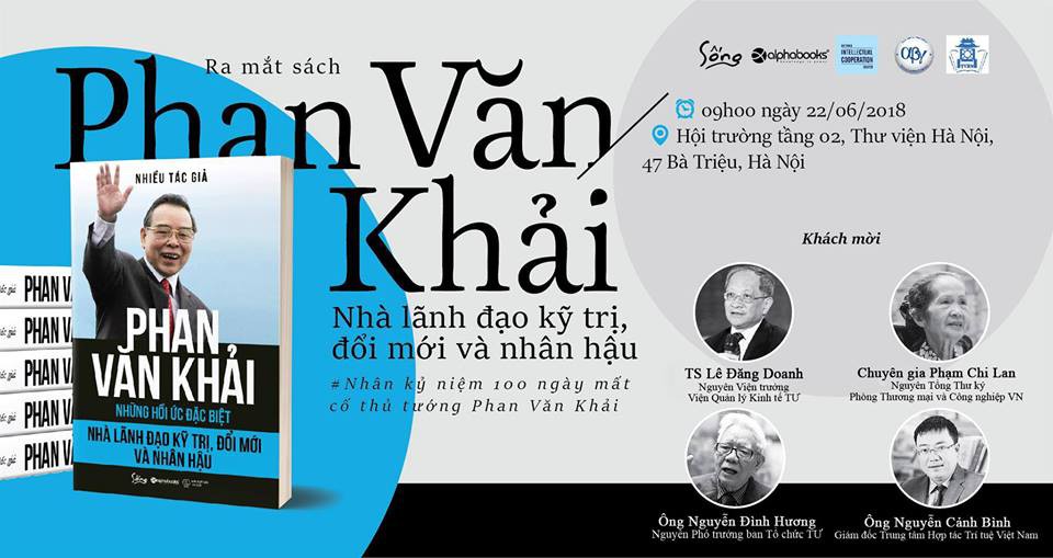 Buổi ra mắt sách Phan Văn Khải - Nhà lãnh đạo kỹ trị, đổi mới và nhân hậu