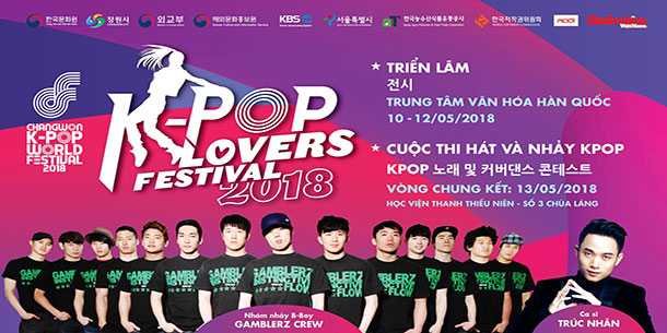 Chương trình ‘K-POP LOVERS FESTIVAL & VÒNG LOẠI CHANGWON K-POP WORLD FESTIVAL 2018 TẠI VIỆT NAM
