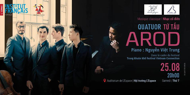 Đêm nhạc cổ điển của Tứ tấu Arod & Pianist Nguyễn Việt Trung