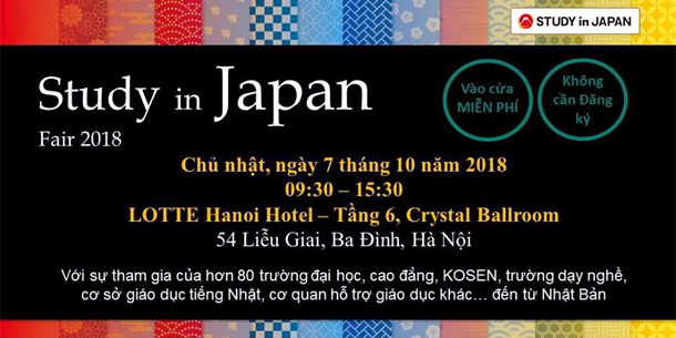 Hội thảo du học Nhật Bản 2018 tại Hà Nội