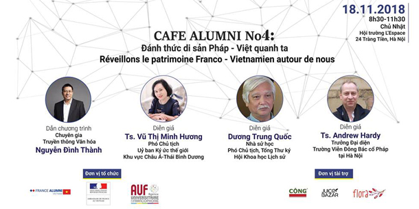 Cafe Alumni No.4: "ĐÁNH THỨC DI SẢN PHÁP - VIỆT QUANH TA"