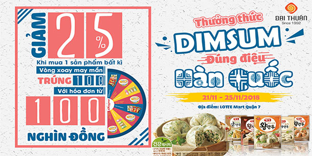 Lễ hội ẩm thực Dimsum - Thưởng thức Há cảo Dongwon từ Hàn Quốc
