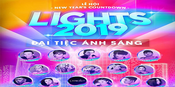 New Year's Countdown Lights 2019