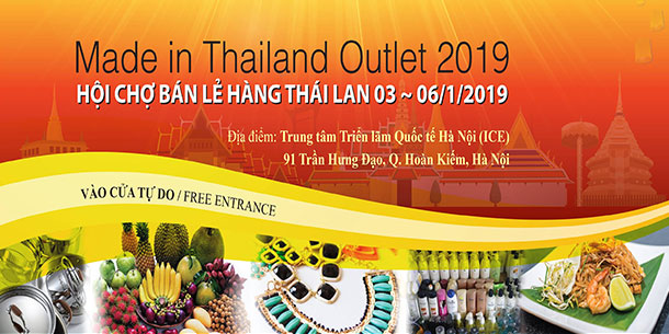 Hội chợ bán lẻ hàng Thái Lan 2019 - Made in Thailand Outlet 2019