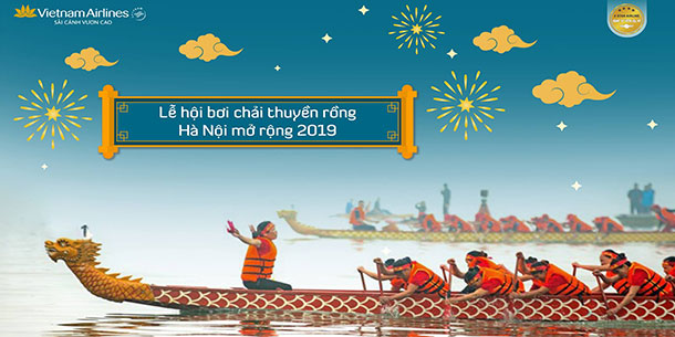 Lễ hội bơi chải thuyền rồng Hà Nội mở rộng 2019