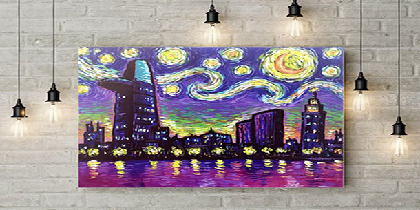 Painting Workshop - SaiGon Starry Night