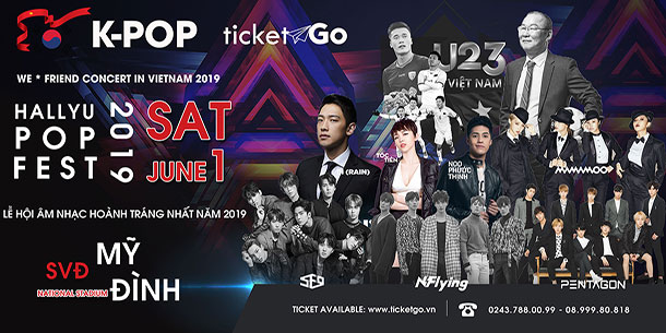 Bán vé Đại nhạc hội Hữu nghị Việt - Hàn - Kpop We*Friend Concert in Vietnam 2019