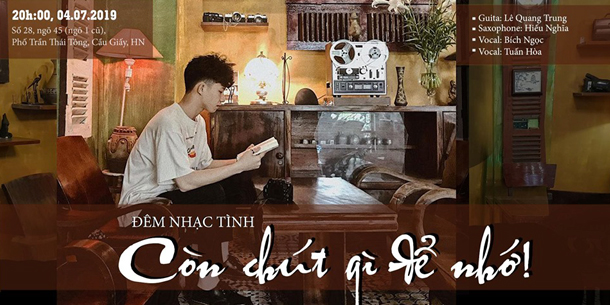 Đêm Nhạc Trịnh với chủ đề "CÒN CHÚT GÌ ĐỂ NHỚ!"