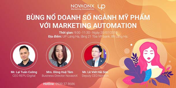 Sự kiện "Bùng nổ doanh số ngành mỹ phẩm với Marketing Automation"