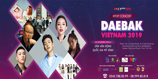 Mua vé đêm nhạc Kpop concert - Daebak Việt Nam 2019 nhanh nhất