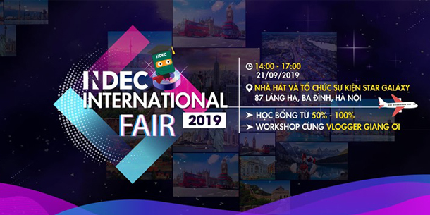 Triển lãm du học quốc tế 2019 - INDEC International Fair