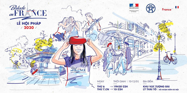 Lễ hội Pháp - Balade en France 2020 tại Hà Nội