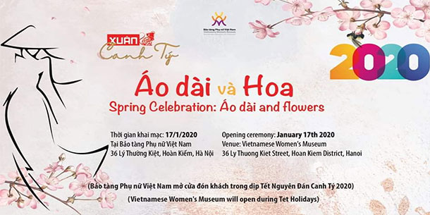 Sự Kiện Xuân Canh Tý - Áo Dài Và Hoa Tại Bảo Tàng Phụ Nữ Việt Nam 2020