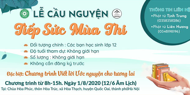 Lễ Cầu nguyện - Tiếp sức mùa thi 2020