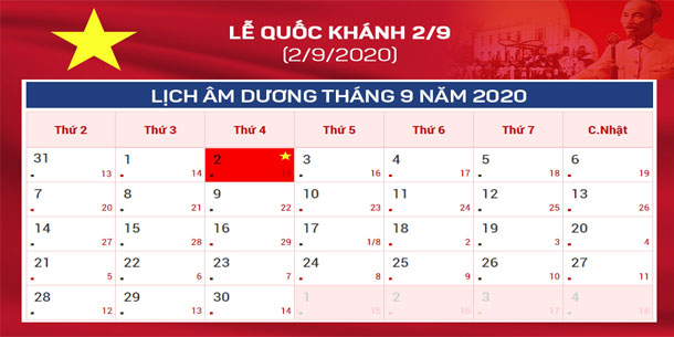 Xem gì, chơi gì vào dịp Quốc Khánh vào ngày 02/09/2020