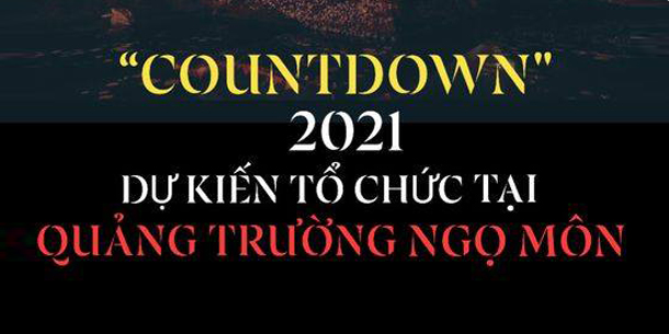 Chương trình "COUNTDOWN CHÀO NĂM MỚI 2021" tại Huế dự kiến tổ chức ở Quảng trường Ngọ Môn