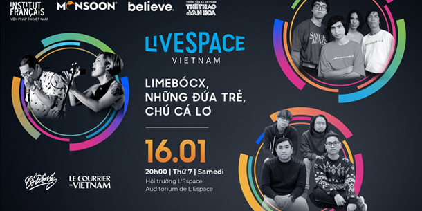 LiveSpace Vietnam 1st Concert - Limebócx, Những Đứa Trẻ, Chú Cá Lơ