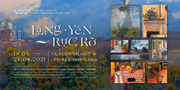 Triển lãm số của Claude Monet và Pierre Bonnard: Lặng Yên Rực Rỡ