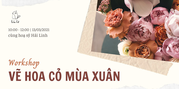 Painting Workshop - Vẽ hoa cỏ mùa xuân