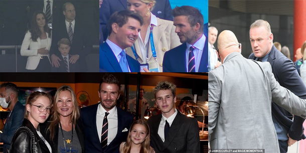 Tổ hợp nhan sắc cổ vũ cho đội tuyển anh: David Beckham - Tom Cruise, gia đình hoàng tử William gây bão khi "đổ bộ" Chung kết Euro 2020