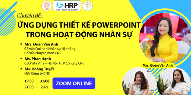 Khóa học online miễn phí - Ứng dụng thiết kế Powerpoint trong hoạt động nhân sự