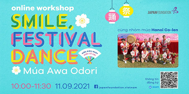 Sự kiện SMILE, FESTIVAL DANCE – Online Workshop 1: Múa Awa Odori