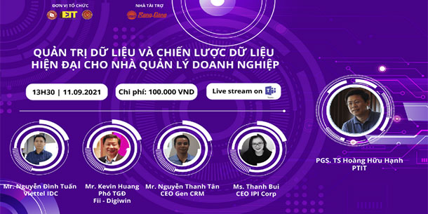 Training Webinar “Quản Trị Dữ Liệu Và Chiến Lược Dữ Liệu Hiện Đại Cho Cán Bộ Quản Lý Doanh Nghiệp