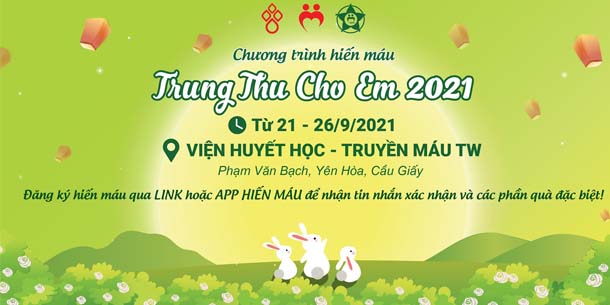 Chương trình hiến máu trung thu cho em 2021