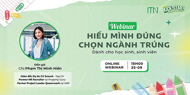 Sự kiện Webinar Hiểu Mình Đúng - Chọn ngành trúng