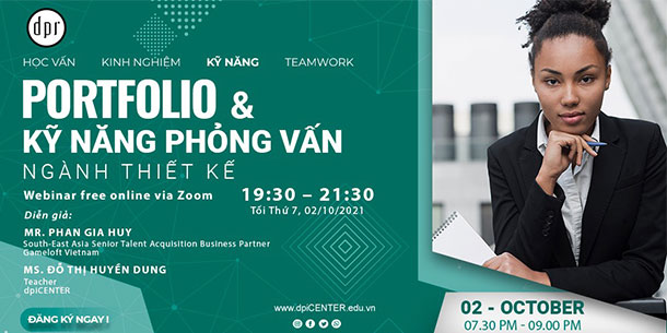 Webinar Portfolio và kỹ năng phỏng vấn ngành thiết kế