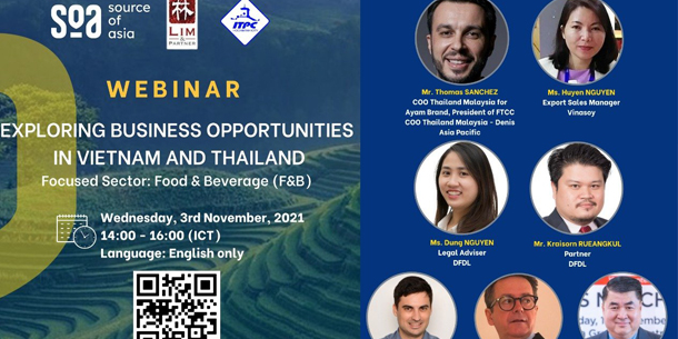Hội thảo trực tuyến - Tiếp cận cơ hội kinh doanh tại Việt Nam và Thái Lan