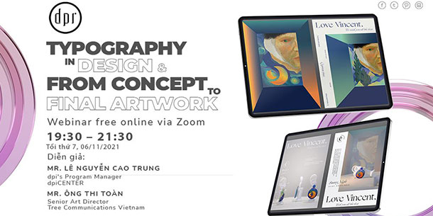 Webinar “Typography In Design & From Concept To Final Artwork ” 2021